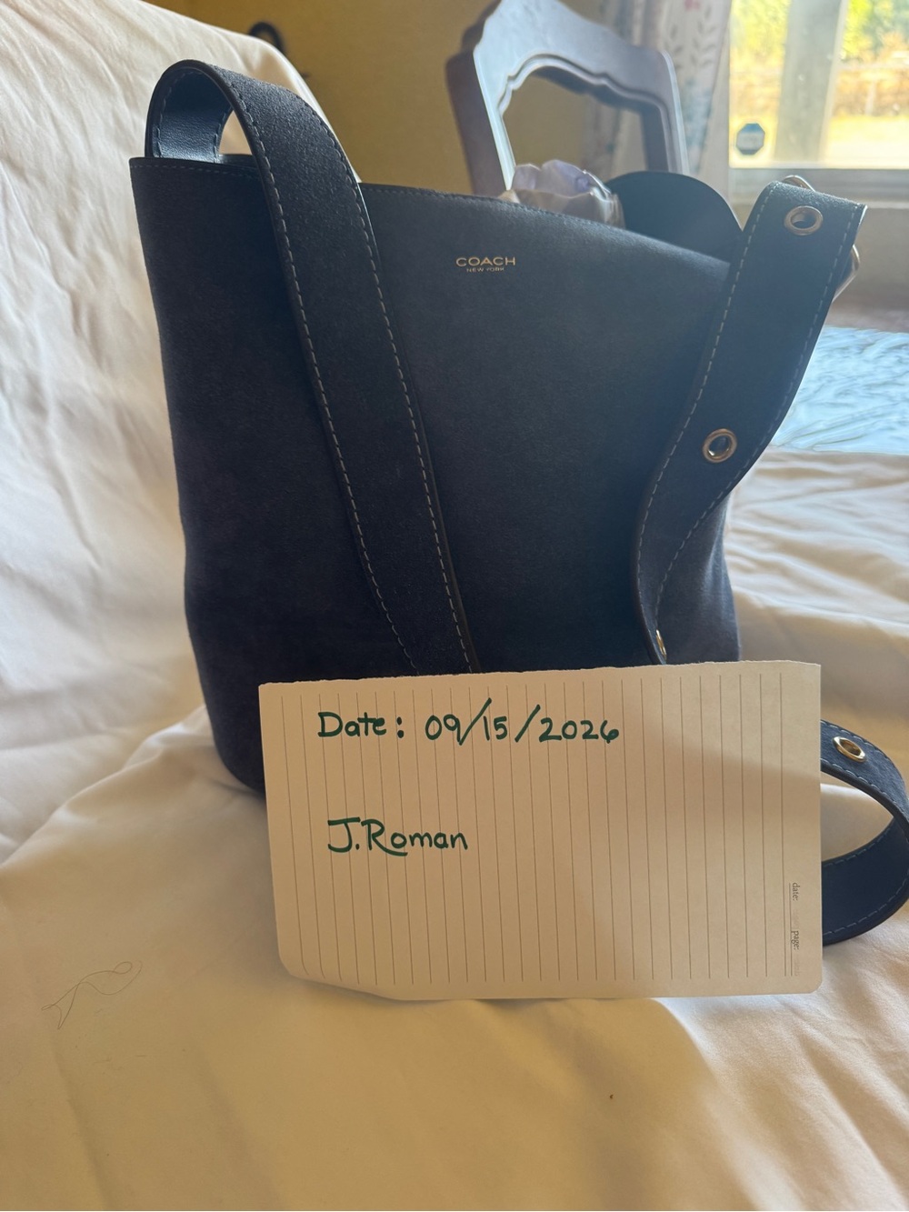 Coach Beautiful Light Blue Bleecker Bucket Bag